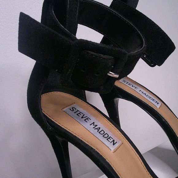 Steve Madden - Desire - Suede pointed toe ankle strap Pumps - Size 6.5 - Picture 4 of 12